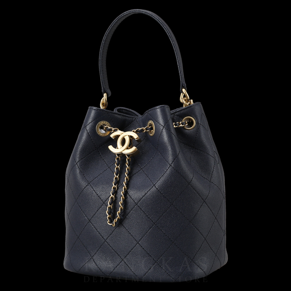 CHANEL(USED)샤넬 시즌 드로스트링 버킷백