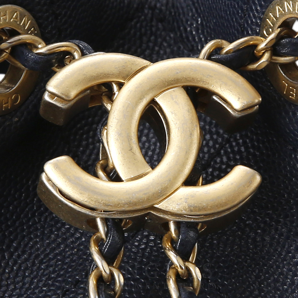 CHANEL(USED)샤넬 시즌 드로스트링 버킷백