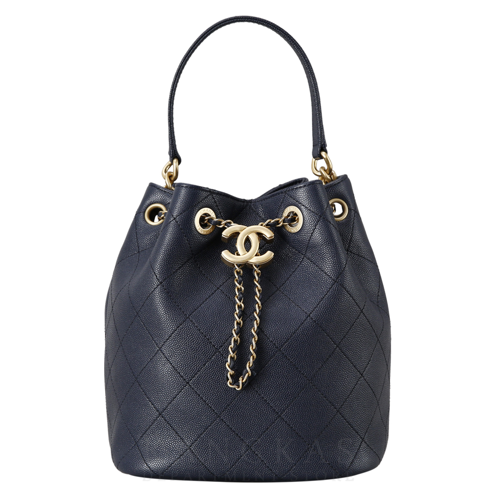 CHANEL(USED)샤넬 시즌 드로스트링 버킷백