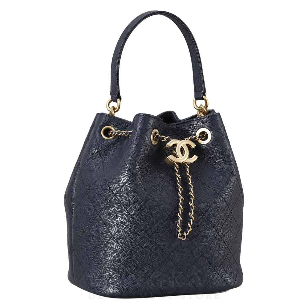 CHANEL(USED)샤넬 시즌 드로스트링 버킷백