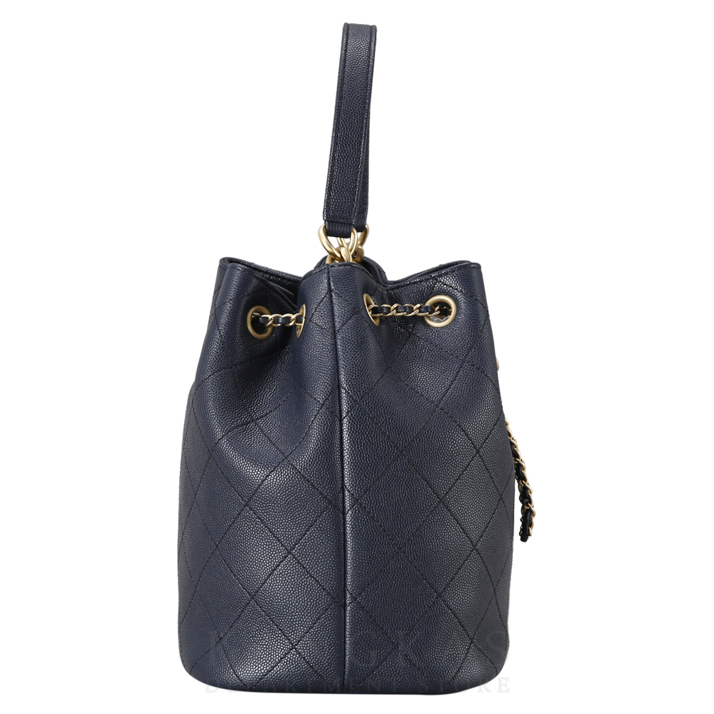 CHANEL(USED)샤넬 시즌 드로스트링 버킷백