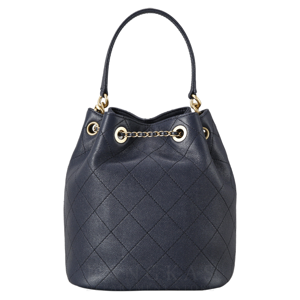 CHANEL(USED)샤넬 시즌 드로스트링 버킷백