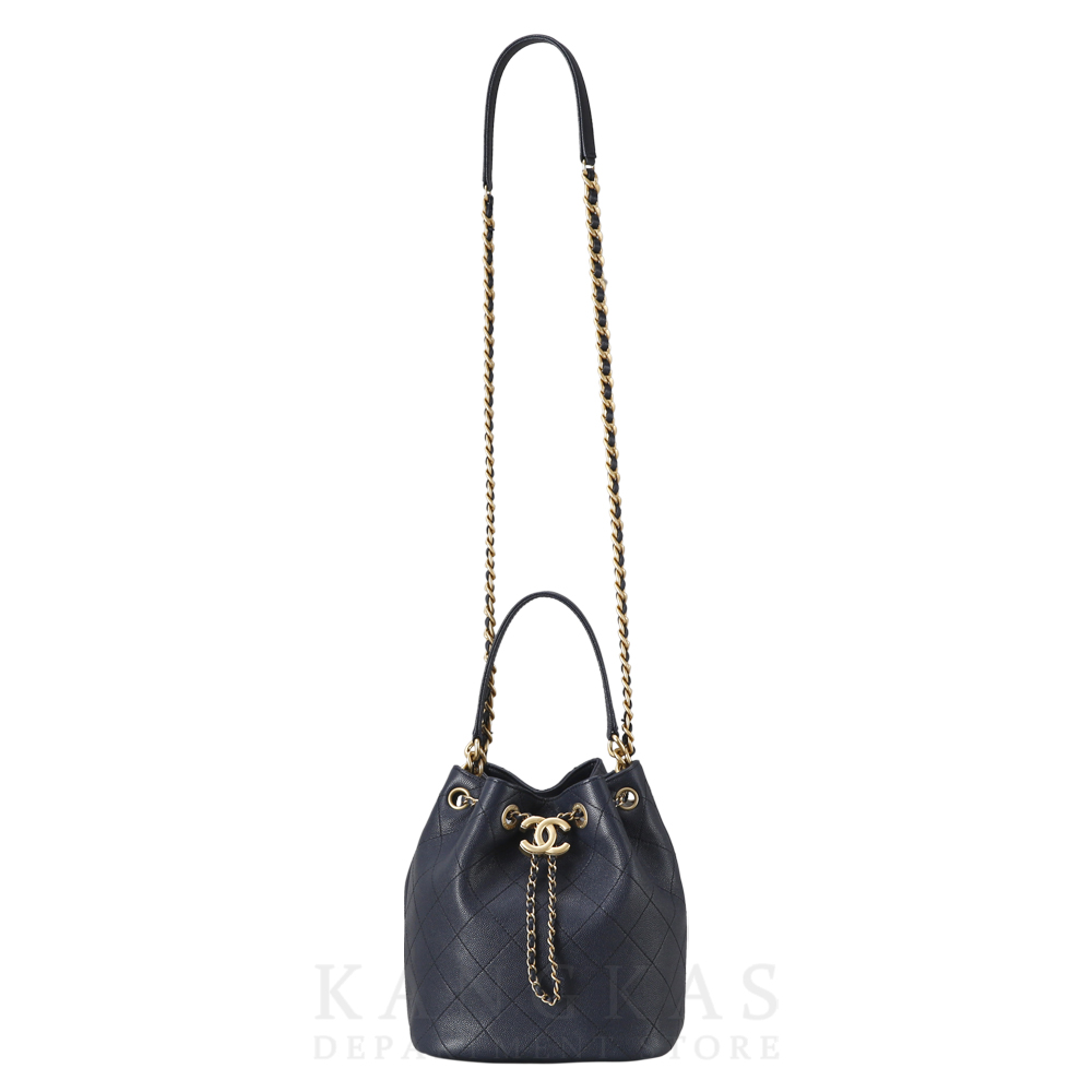 CHANEL(USED)샤넬 시즌 드로스트링 버킷백