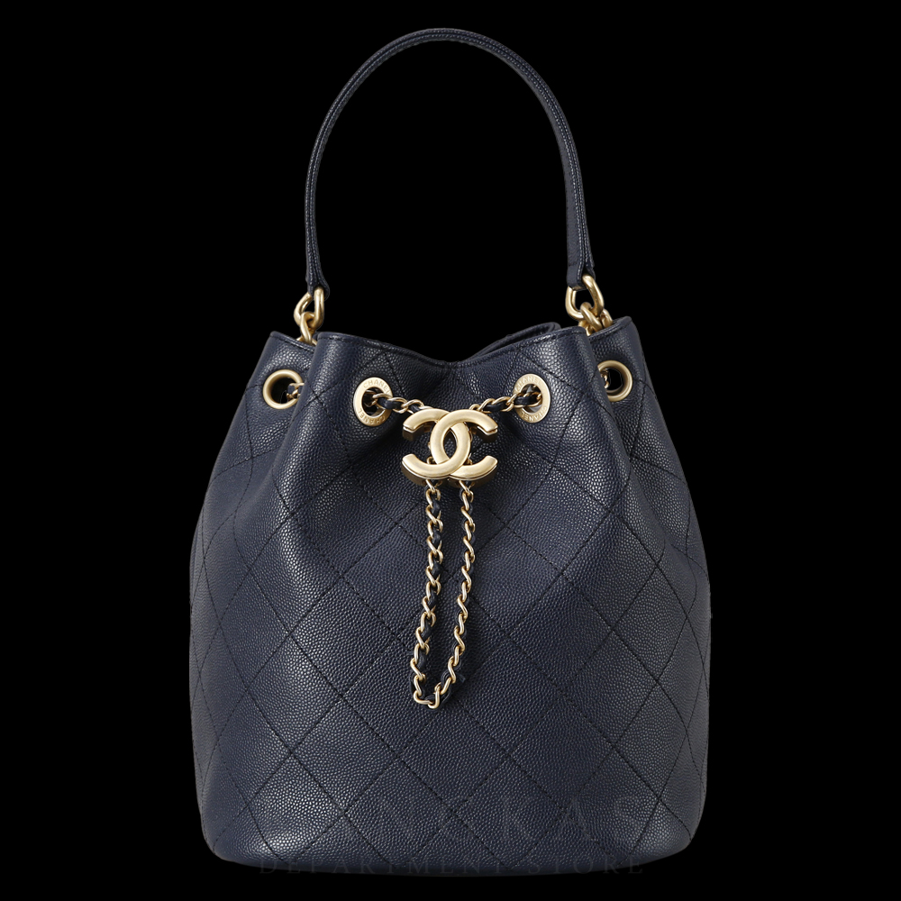 CHANEL(USED)샤넬 시즌 드로스트링 버킷백