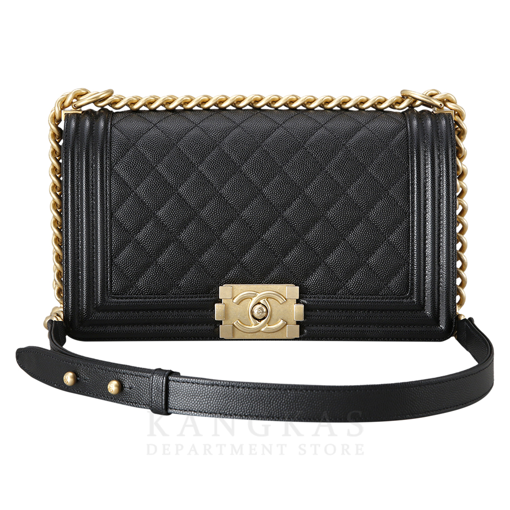 CHANEL(NEW)샤넬 보이샤넬 캐비어 미듐 금장 (새상품) NEW PRODUCT