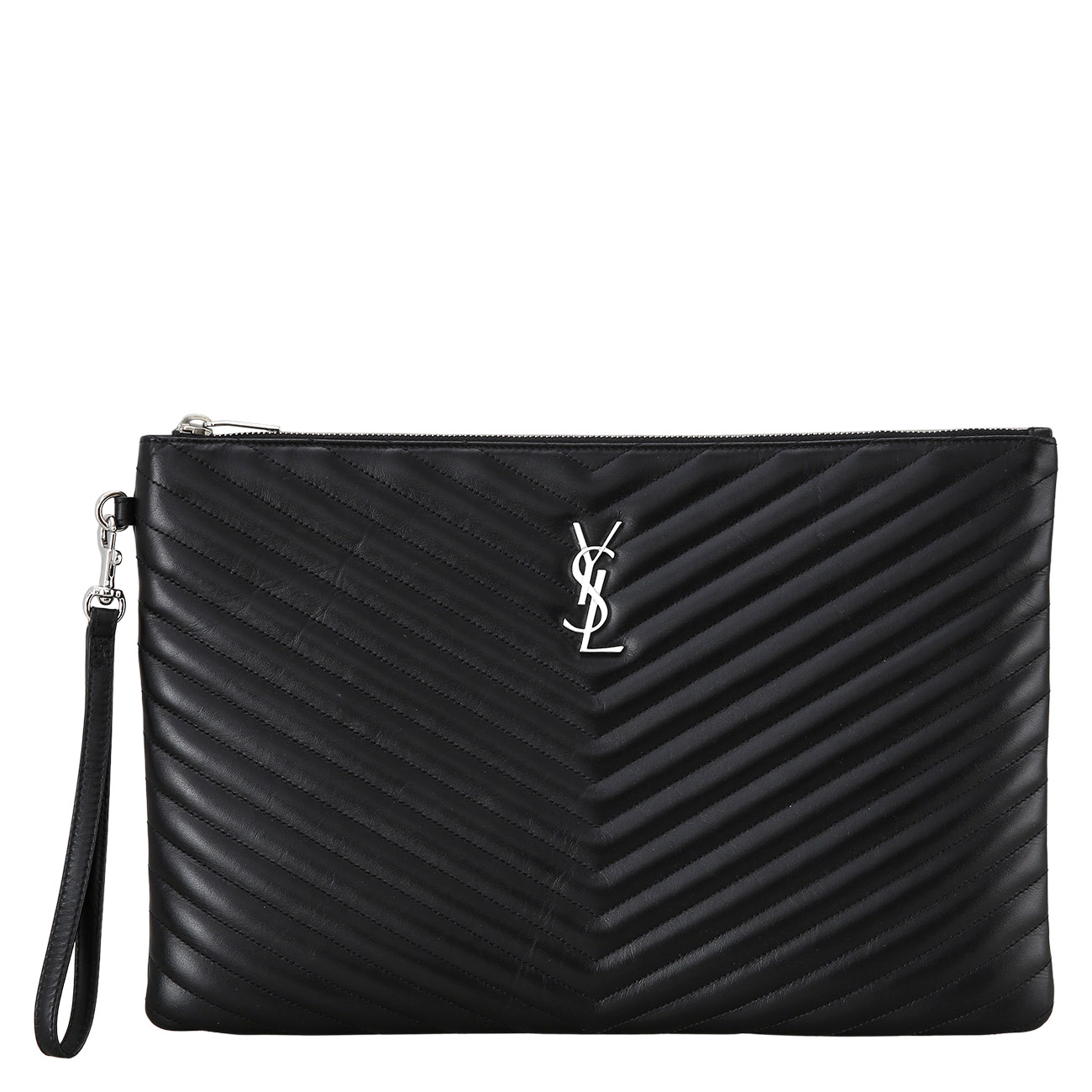 Yves Saint Laurent(USED)생로랑 440222 모노그램 쉐브론 클러치