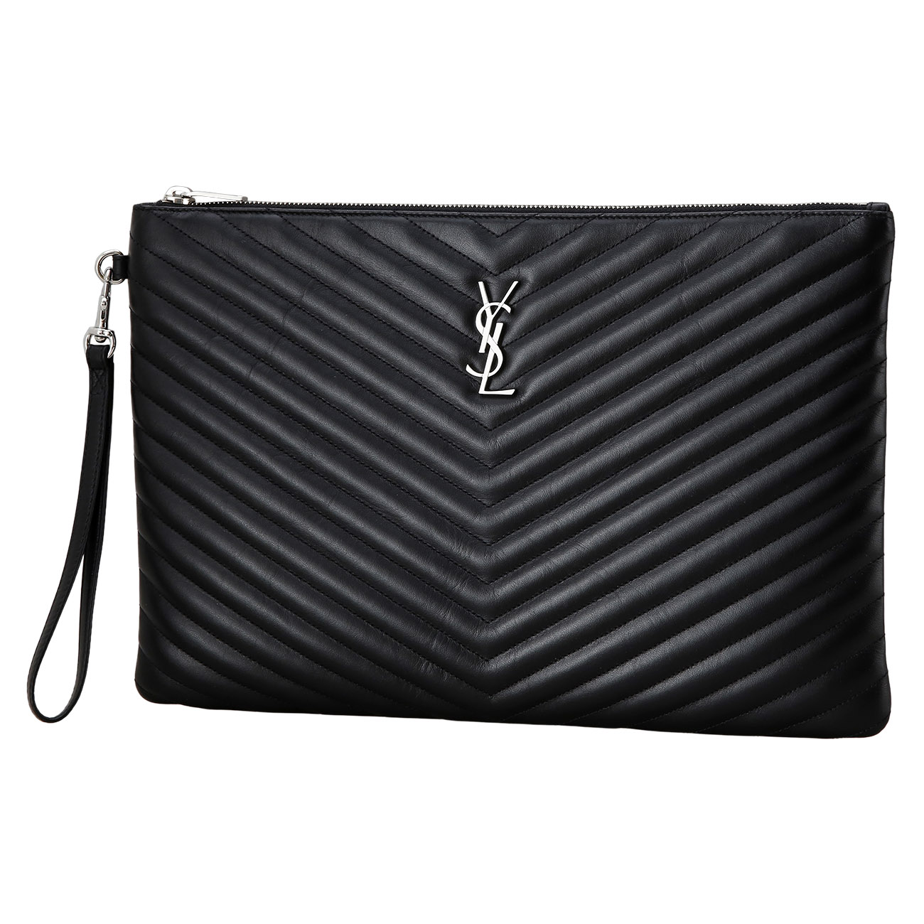 Yves Saint Laurent(USED)생로랑 440222 모노그램 쉐브론 클러치