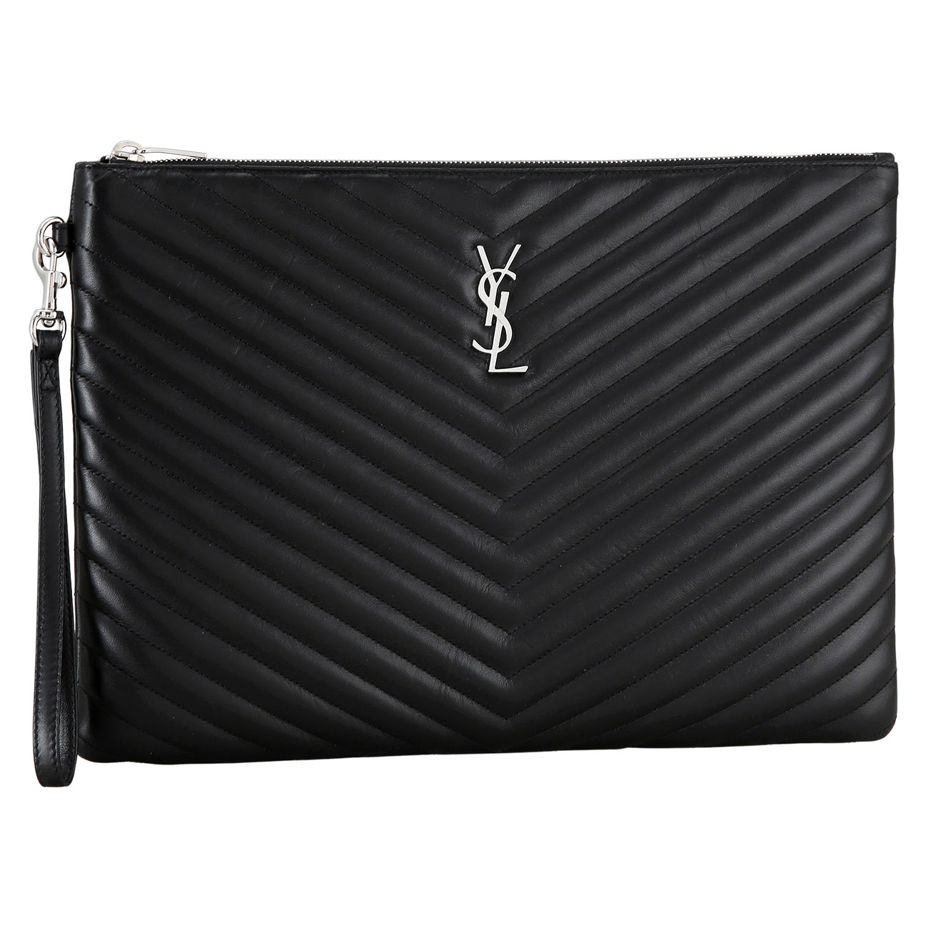 Yves Saint Laurent(USED)생로랑 440222 모노그램 쉐브론 클러치