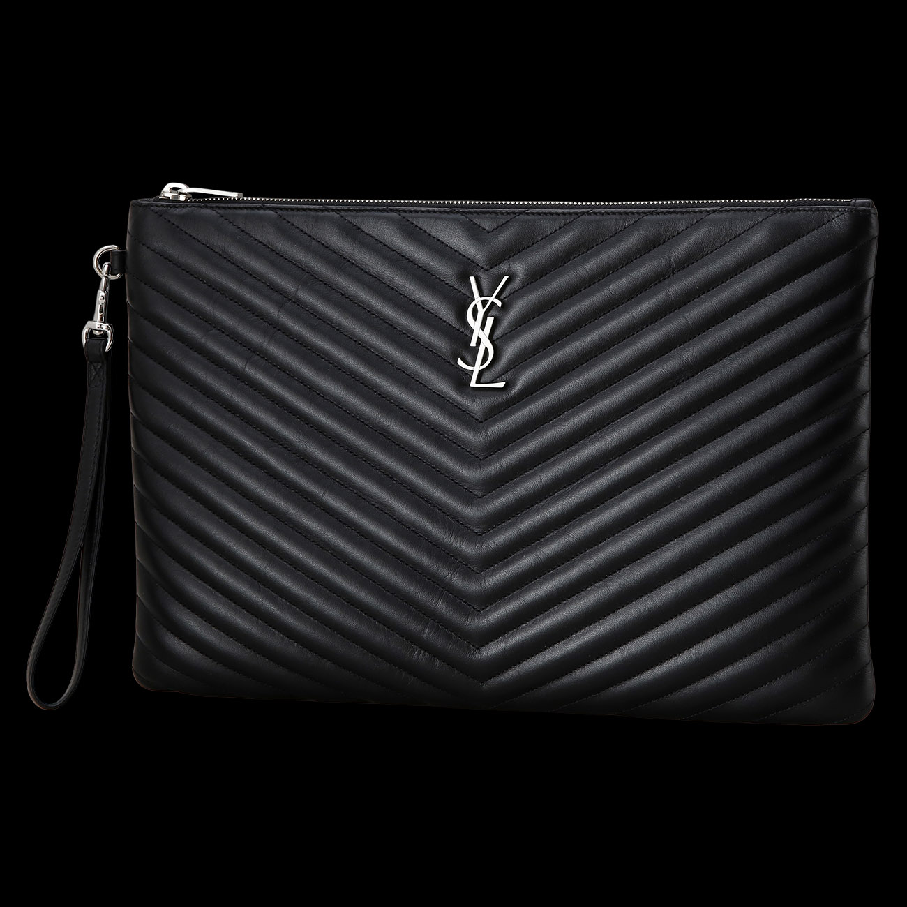 Yves Saint Laurent(USED)생로랑 440222 모노그램 쉐브론 클러치