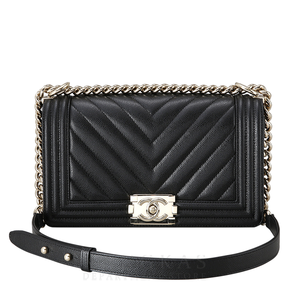 CHANEL(USED)샤넬 보이샤넬 쉐브론 미듐
