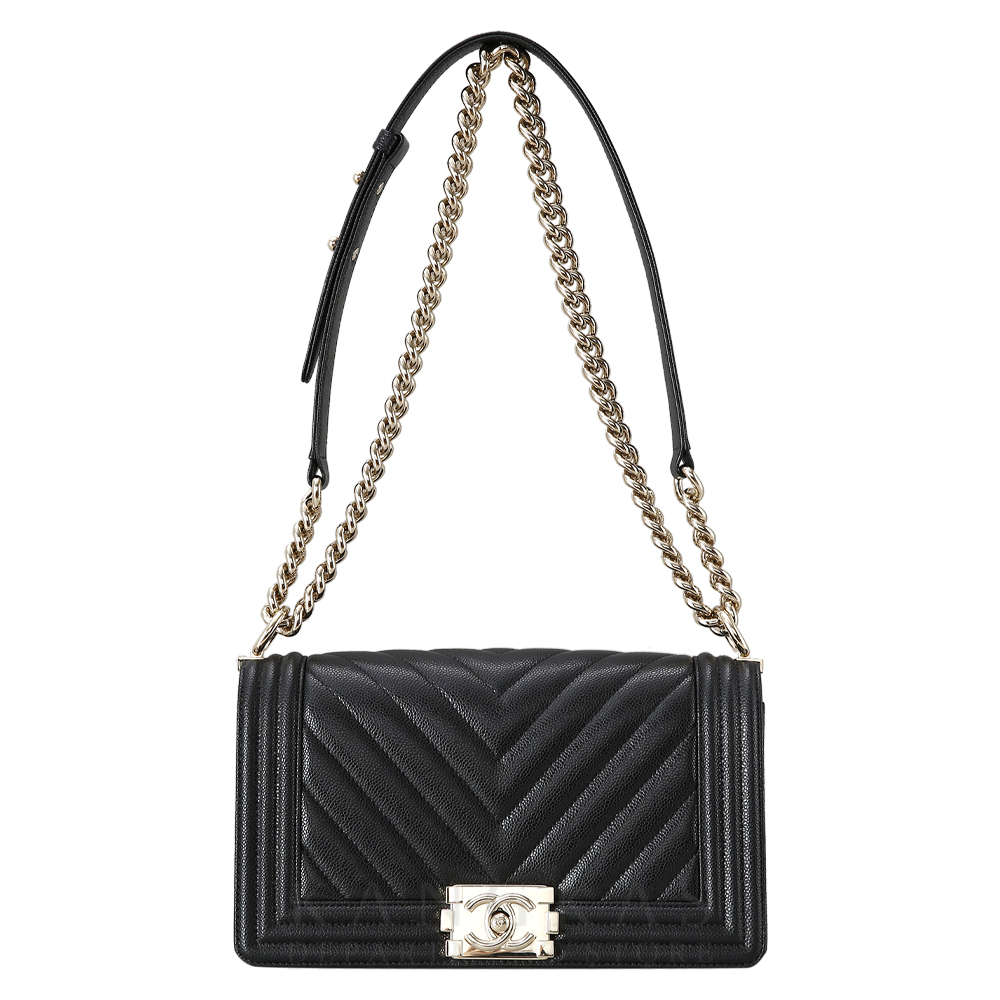 CHANEL(USED)샤넬 보이샤넬 쉐브론 미듐