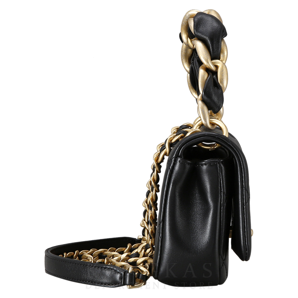 CHANEL(USED)샤넬 시즌 램스킨 탑핸들 플랩백