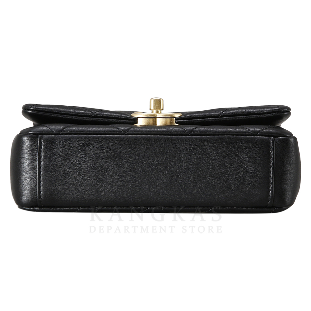 CHANEL(USED)샤넬 시즌 램스킨 탑핸들 플랩백
