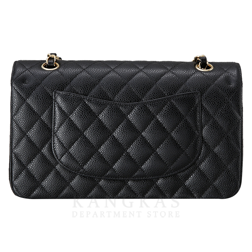 CHANEL(USED)샤넬 클래식 캐비어 미듐 금장