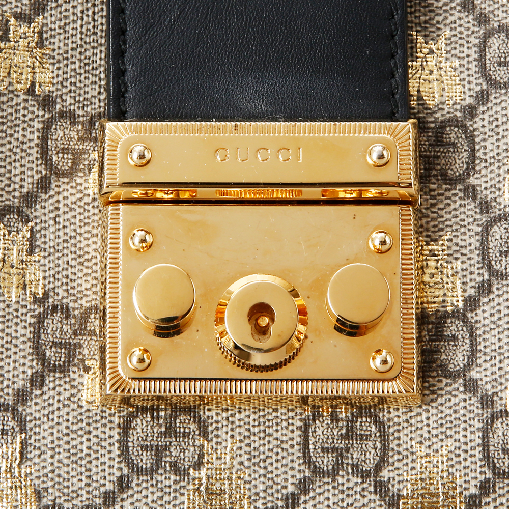 GUCCI(USED)구찌 498156 패드락 GG수프림 숄더백