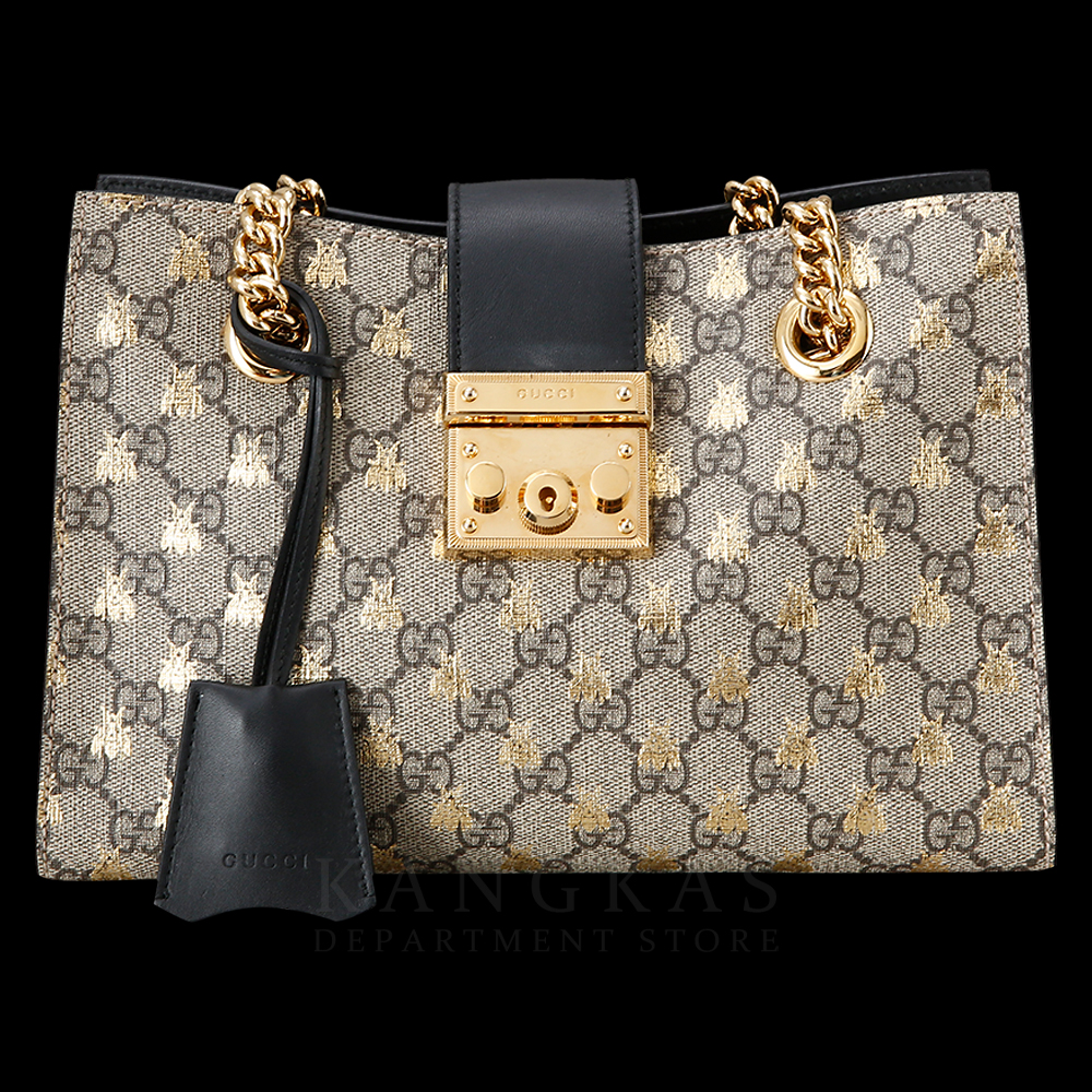 GUCCI(USED)구찌 498156 패드락 GG수프림 숄더백
