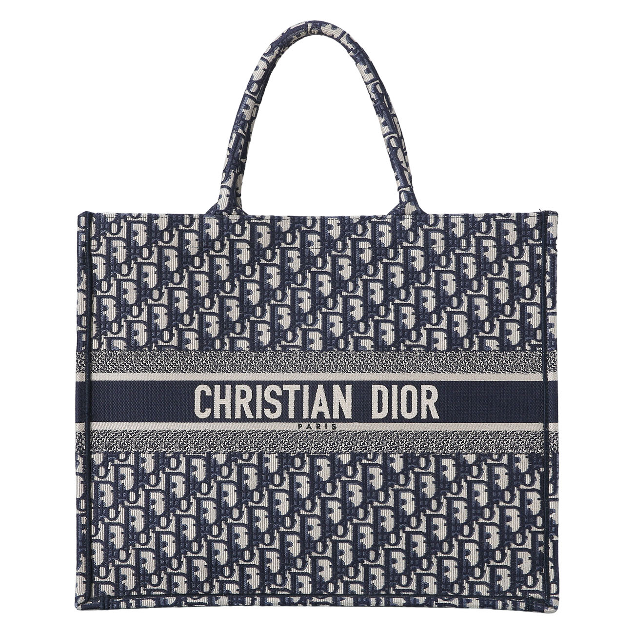 CHRISTIAN DIOR(USED)크리스찬디올 오블리크 북토트 라지