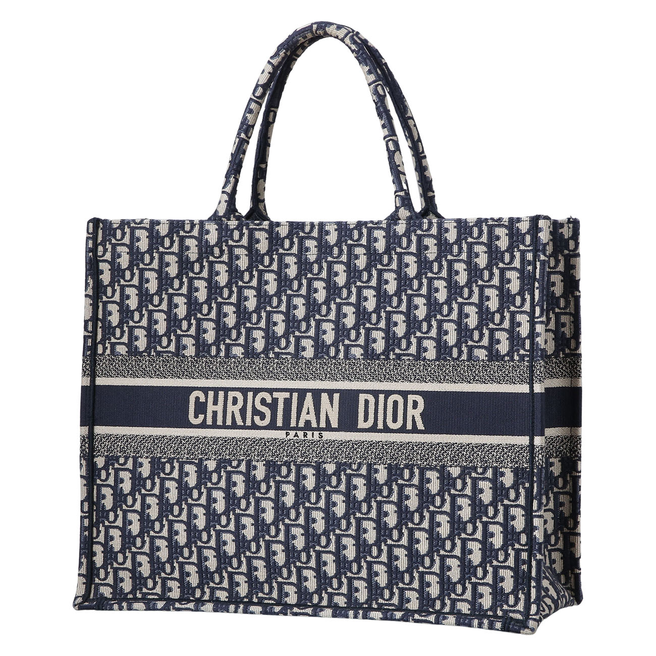 CHRISTIAN DIOR(USED)크리스찬디올 오블리크 북토트 라지