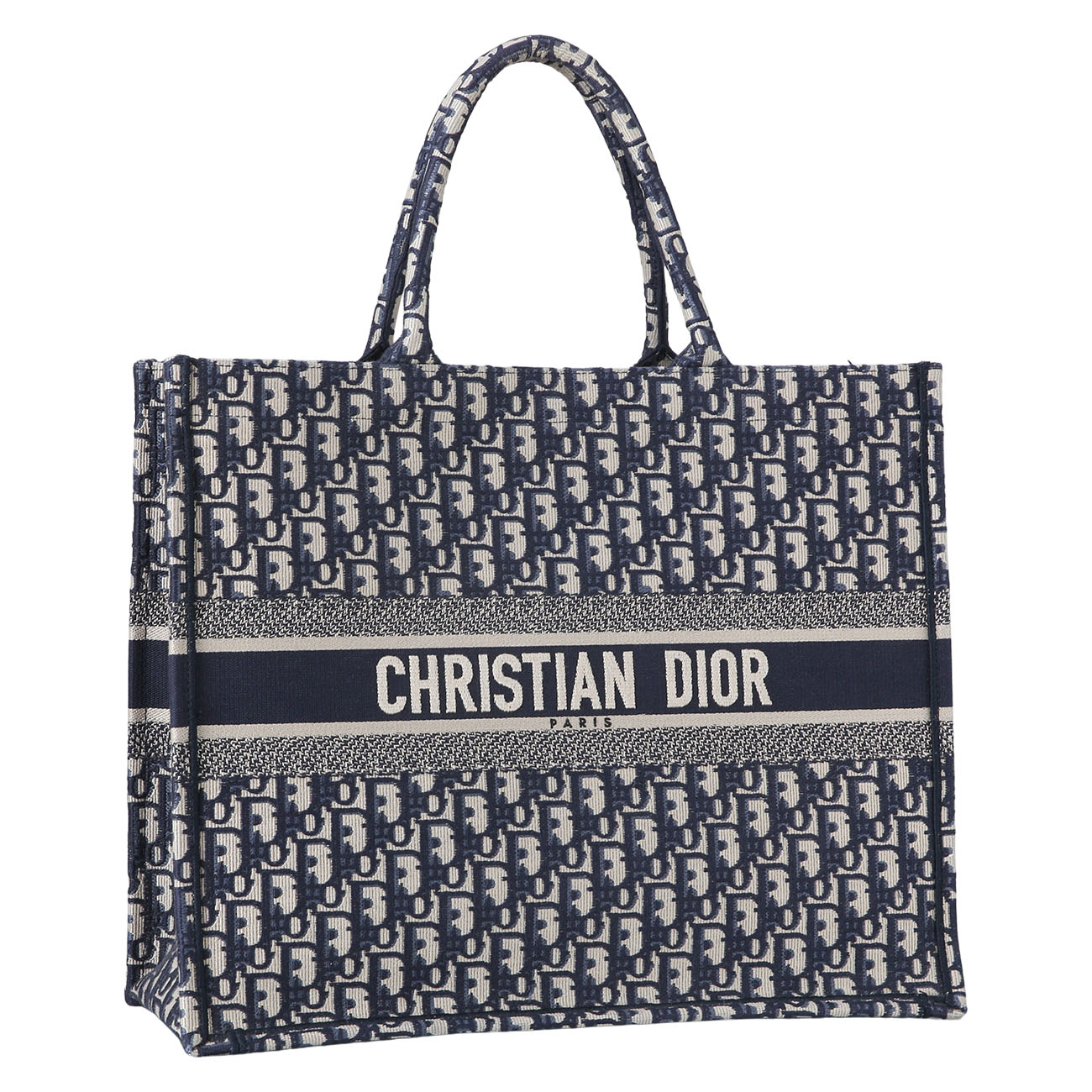 CHRISTIAN DIOR(USED)크리스찬디올 오블리크 북토트 라지