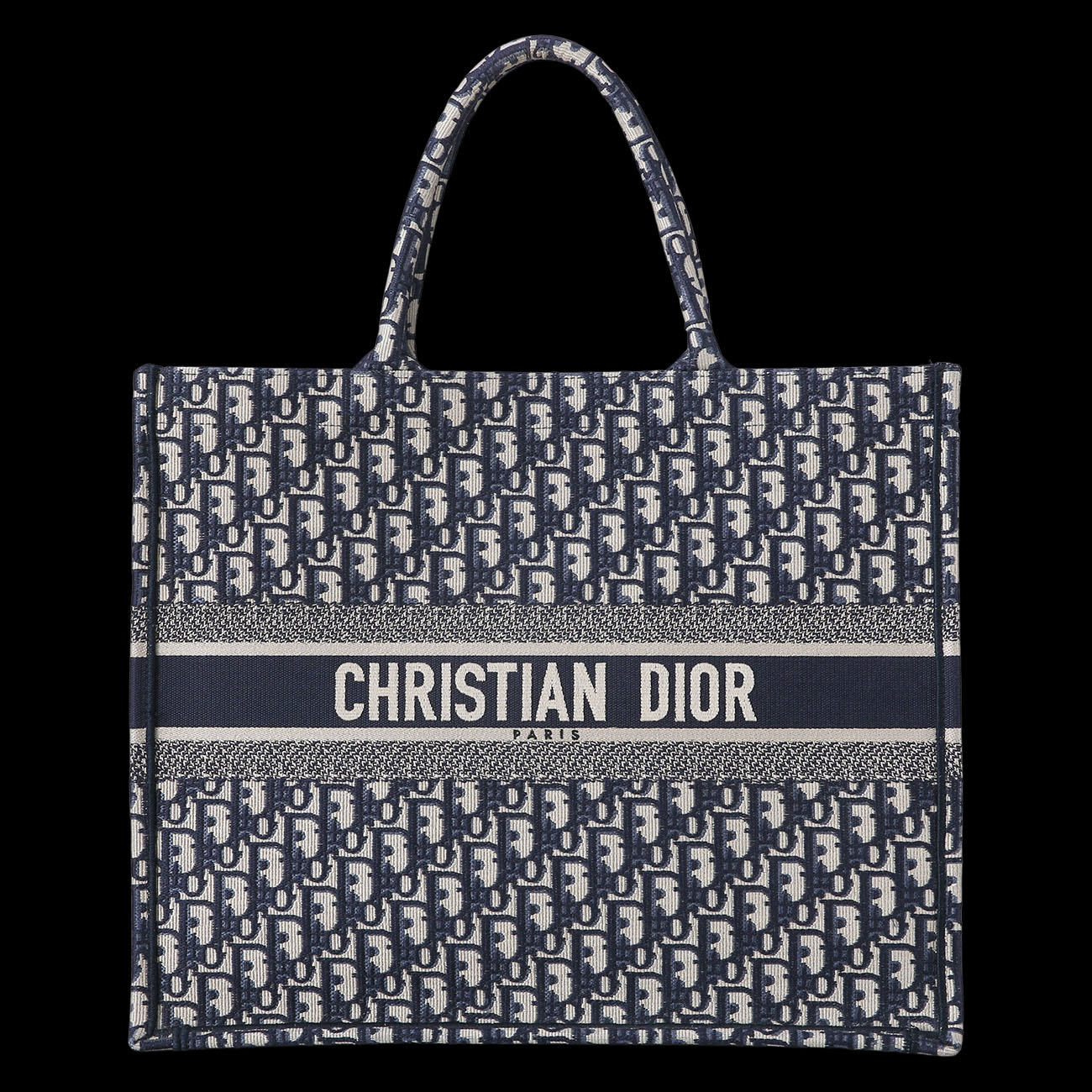 CHRISTIAN DIOR(USED)크리스찬디올 오블리크 북토트 라지
