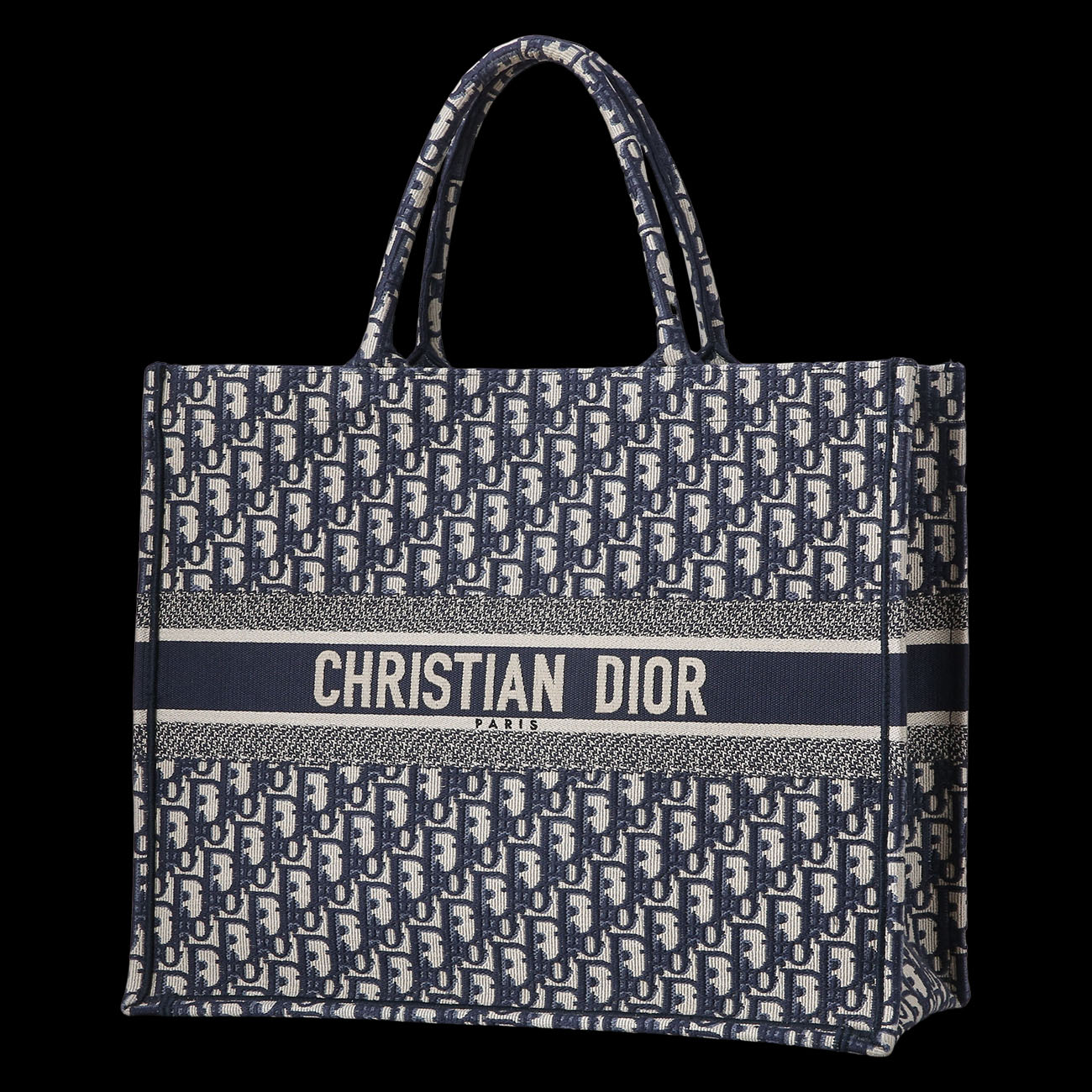 CHRISTIAN DIOR(USED)크리스찬디올 오블리크 북토트 라지