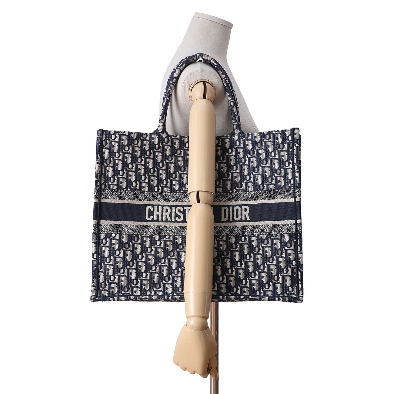 CHRISTIAN DIOR(USED)크리스찬디올 오블리크 북토트 라지