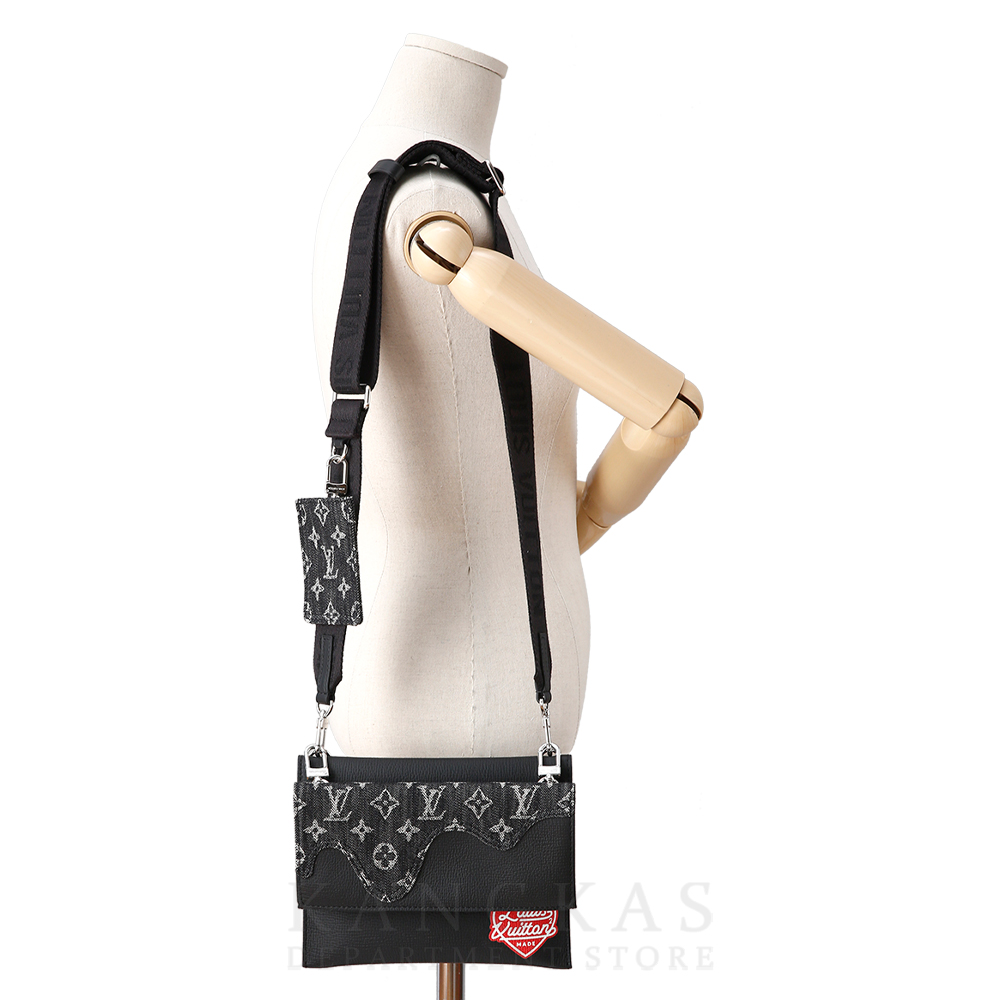 LOUIS VUITTON(USED)루이비통 시즌 데님 트리오 파우치 메신저백