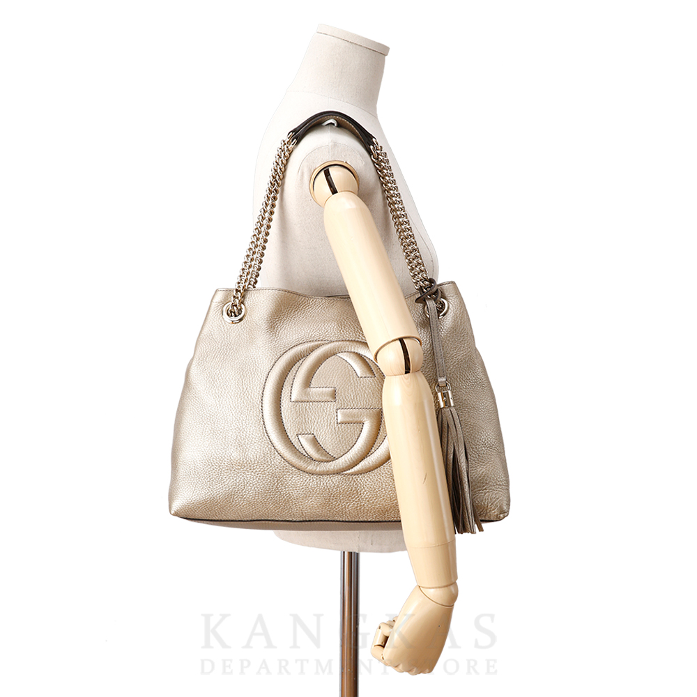 GUCCI(USED)구찌 308982 소호 테슬 체인 숄더백