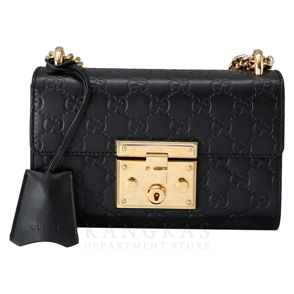 GUCCI(USED)구찌 409487 GG시그니처 시마 패드락 스몰