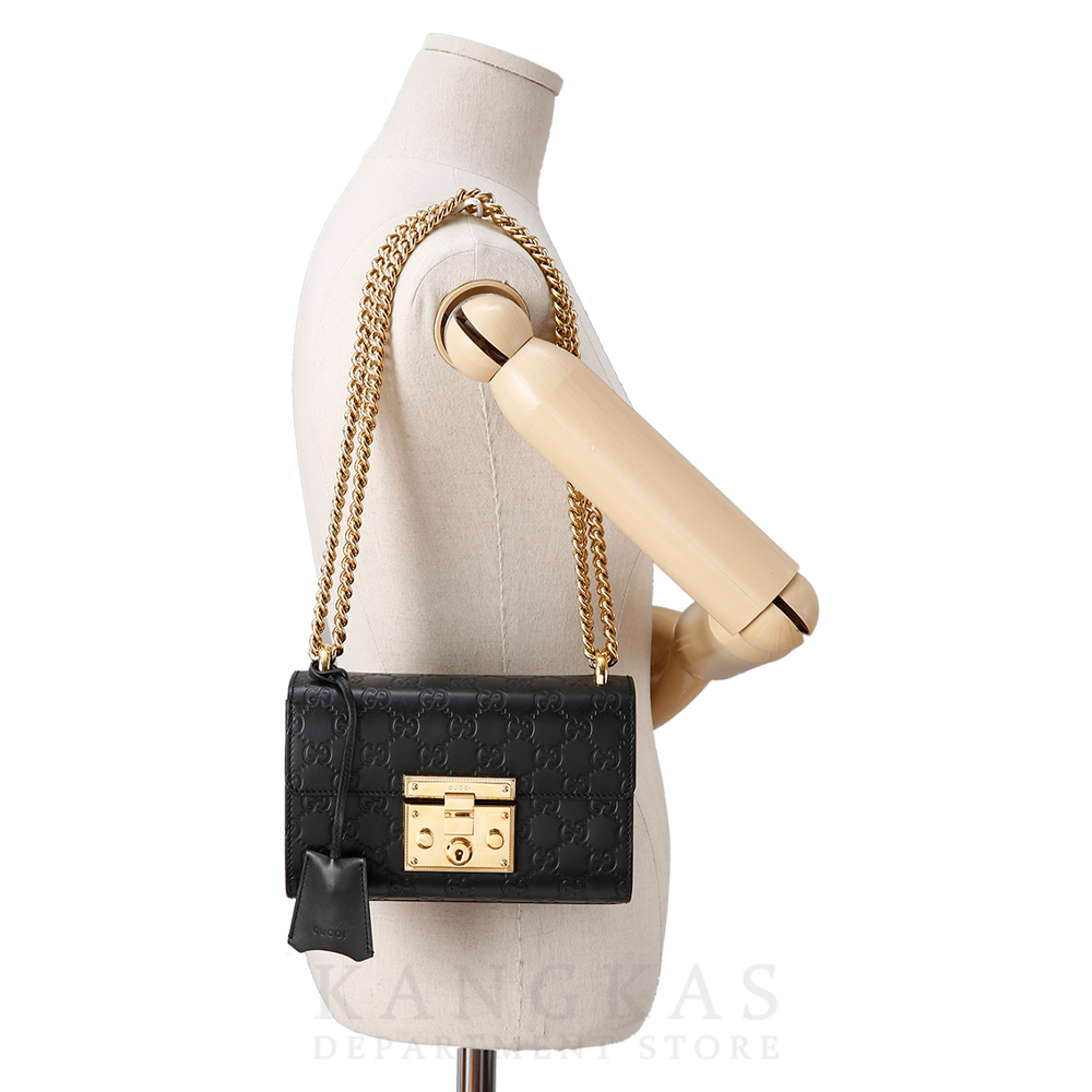 GUCCI(USED)구찌 409487 GG시그니처 시마 패드락 스몰