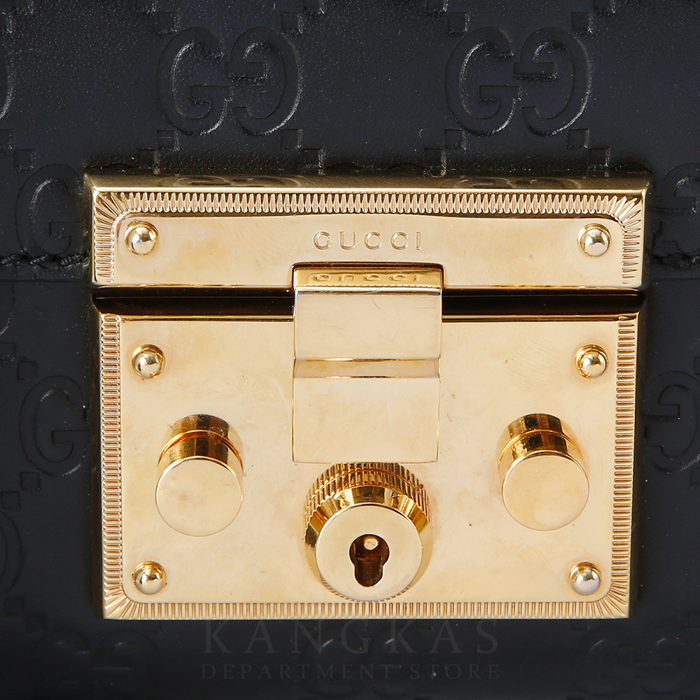 GUCCI(USED)구찌 409487 GG시그니처 시마 패드락 스몰