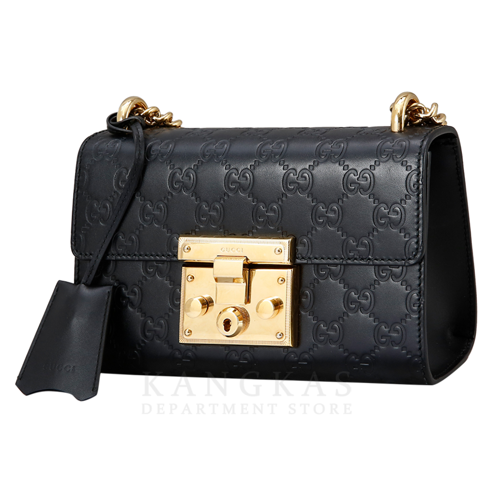 GUCCI(USED)구찌 409487 GG시그니처 시마 패드락 스몰