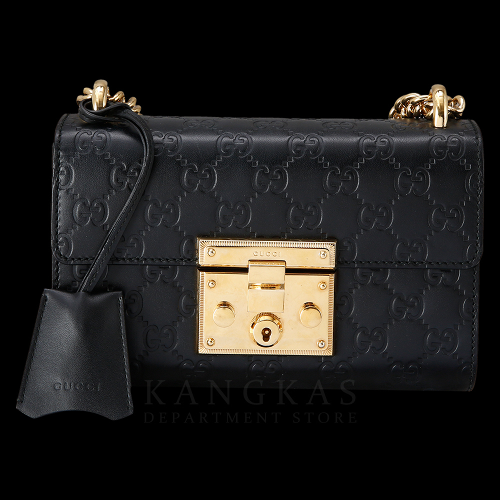 GUCCI(USED)구찌 409487 GG시그니처 시마 패드락 스몰