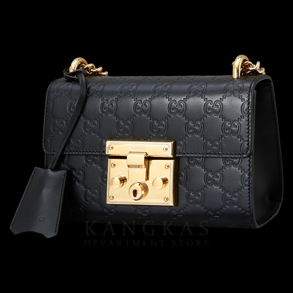 GUCCI(USED)구찌 409487 GG시그니처 시마 패드락 스몰