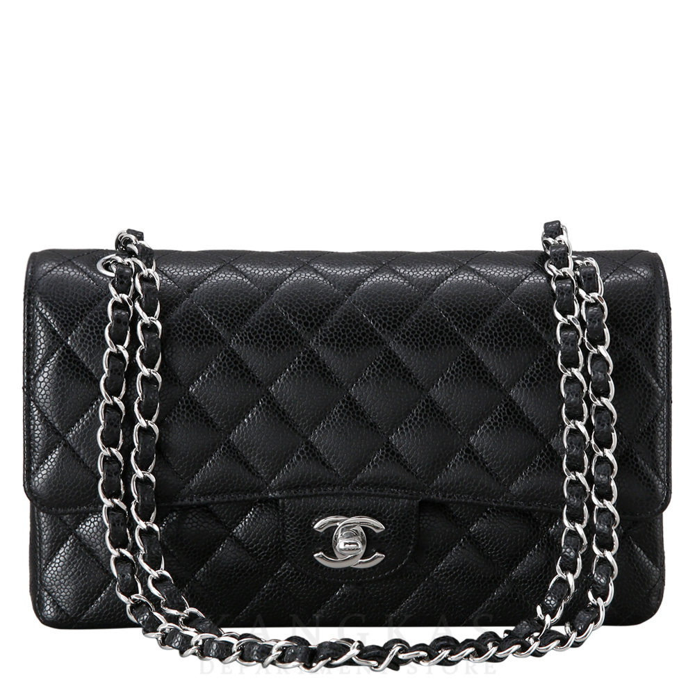 CHANEL(NEW)샤넬 클래식 캐비어 미듐 은장