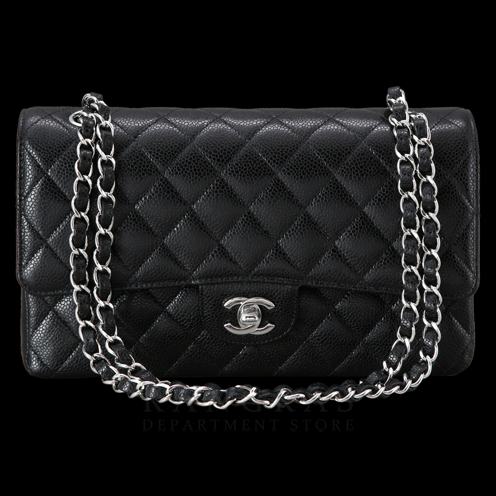 CHANEL(NEW)샤넬 클래식 캐비어 미듐 은장