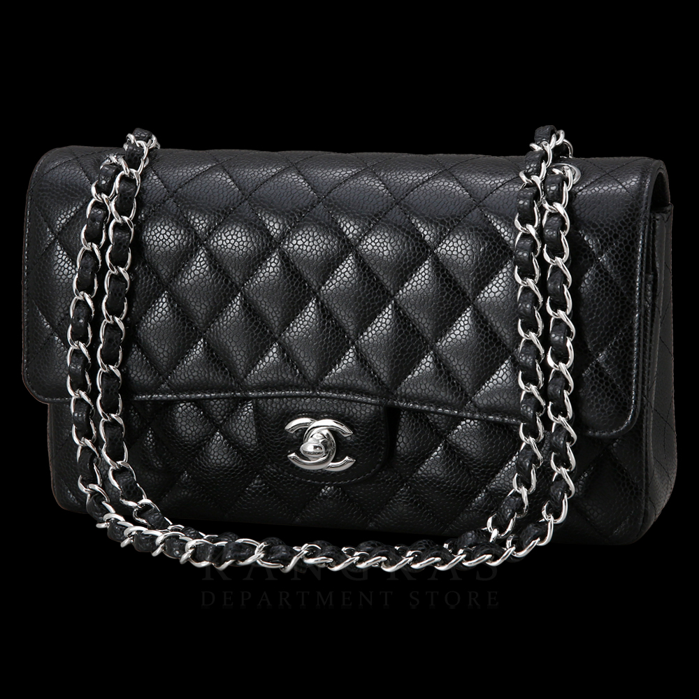 CHANEL(NEW)샤넬 클래식 캐비어 미듐 은장