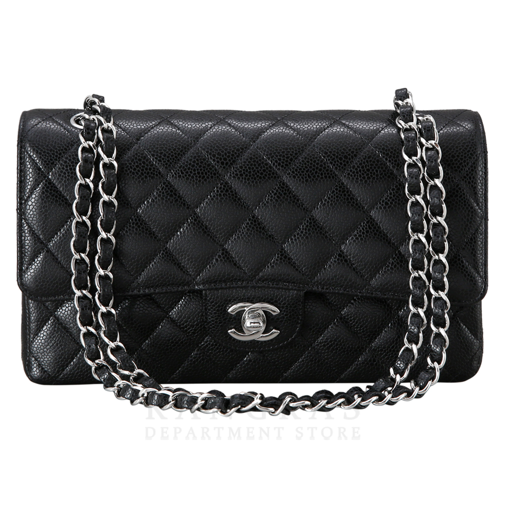 CHANEL(NEW)샤넬 클래식 캐비어 미듐 은장