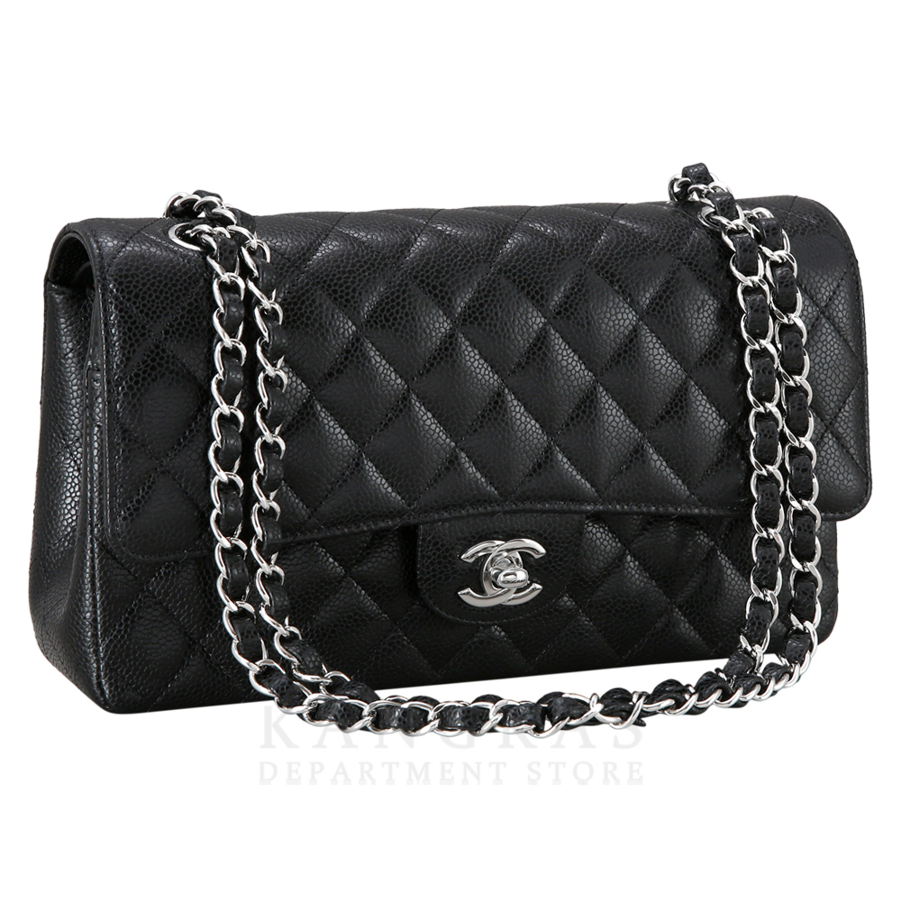 CHANEL(NEW)샤넬 클래식 캐비어 미듐 은장