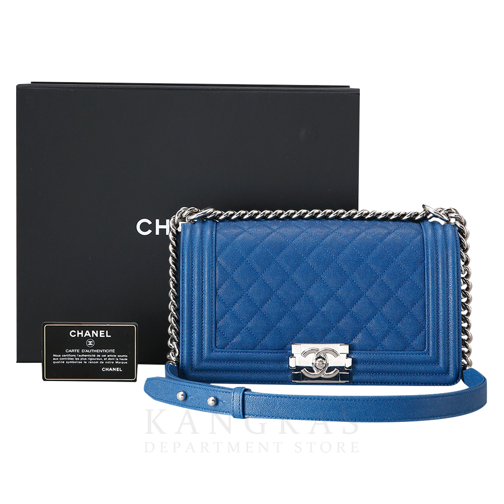 CHANEL(USED)샤넬 보이샤넬 캐비어 미듐