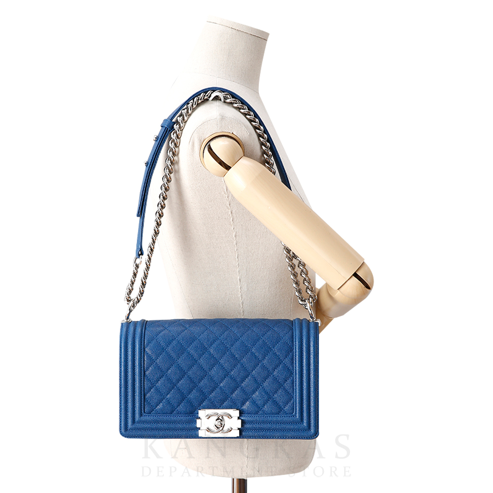 CHANEL(USED)샤넬 보이샤넬 캐비어 미듐