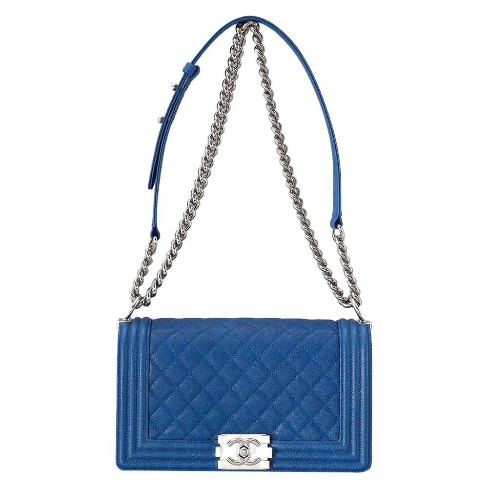 CHANEL(USED)샤넬 보이샤넬 캐비어 미듐