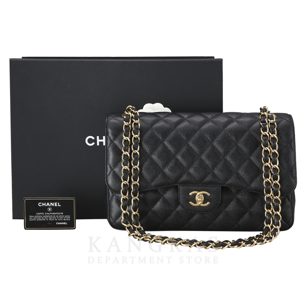CHANEL(NEW)샤넬 클래식 캐비어 라지 금장