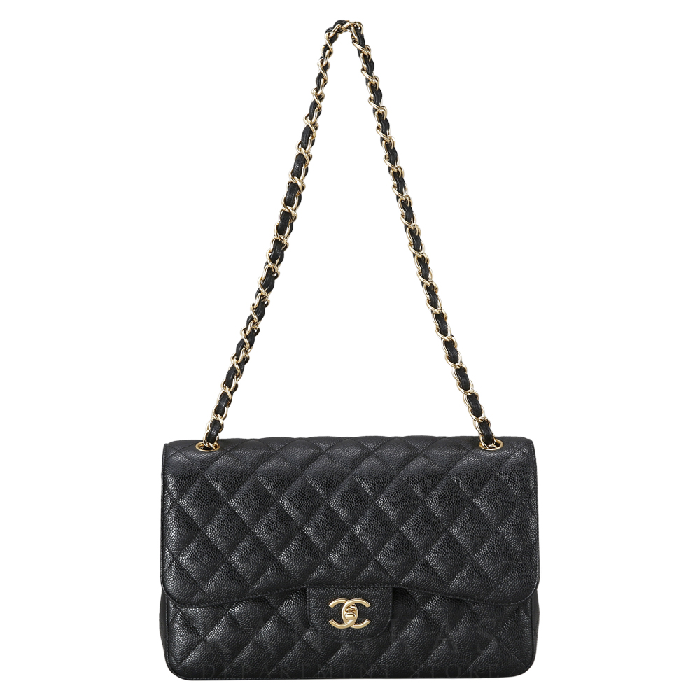 CHANEL(NEW)샤넬 클래식 캐비어 라지 금장