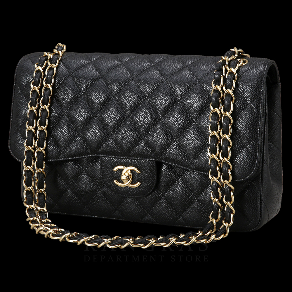 CHANEL(NEW)샤넬 클래식 캐비어 라지 금장