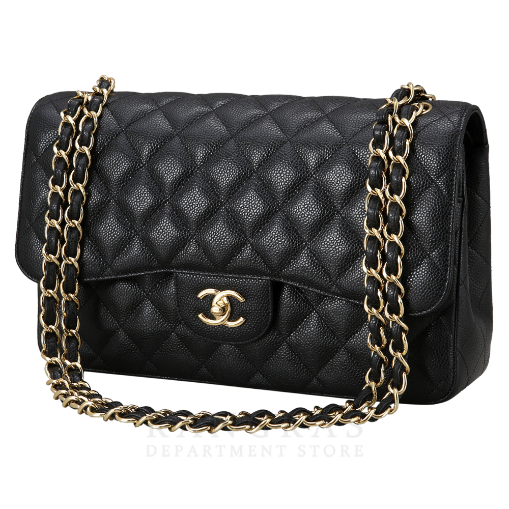CHANEL(NEW)샤넬 클래식 캐비어 라지 금장
