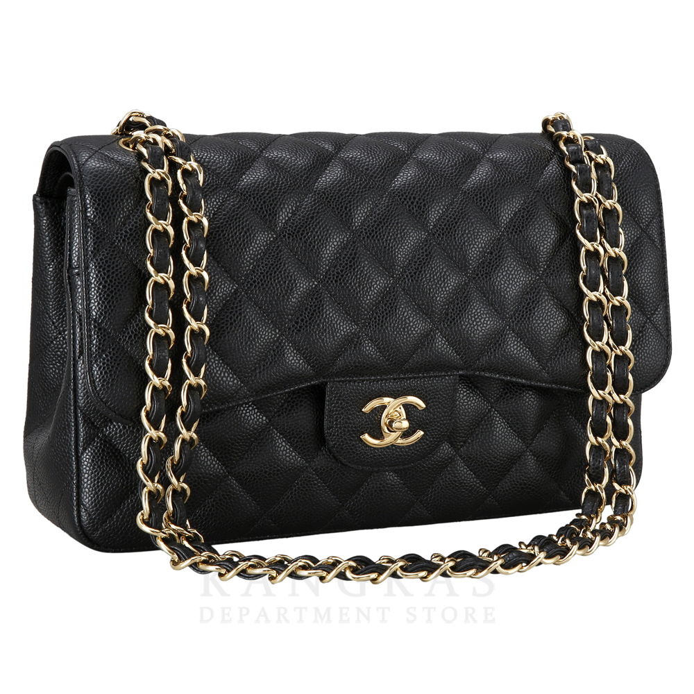 CHANEL(NEW)샤넬 클래식 캐비어 라지 금장
