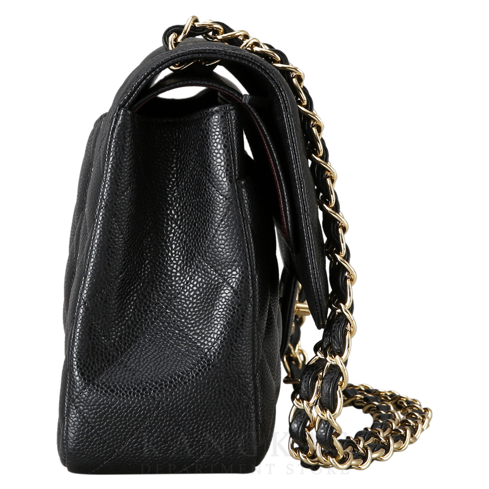 CHANEL(NEW)샤넬 클래식 캐비어 라지 금장