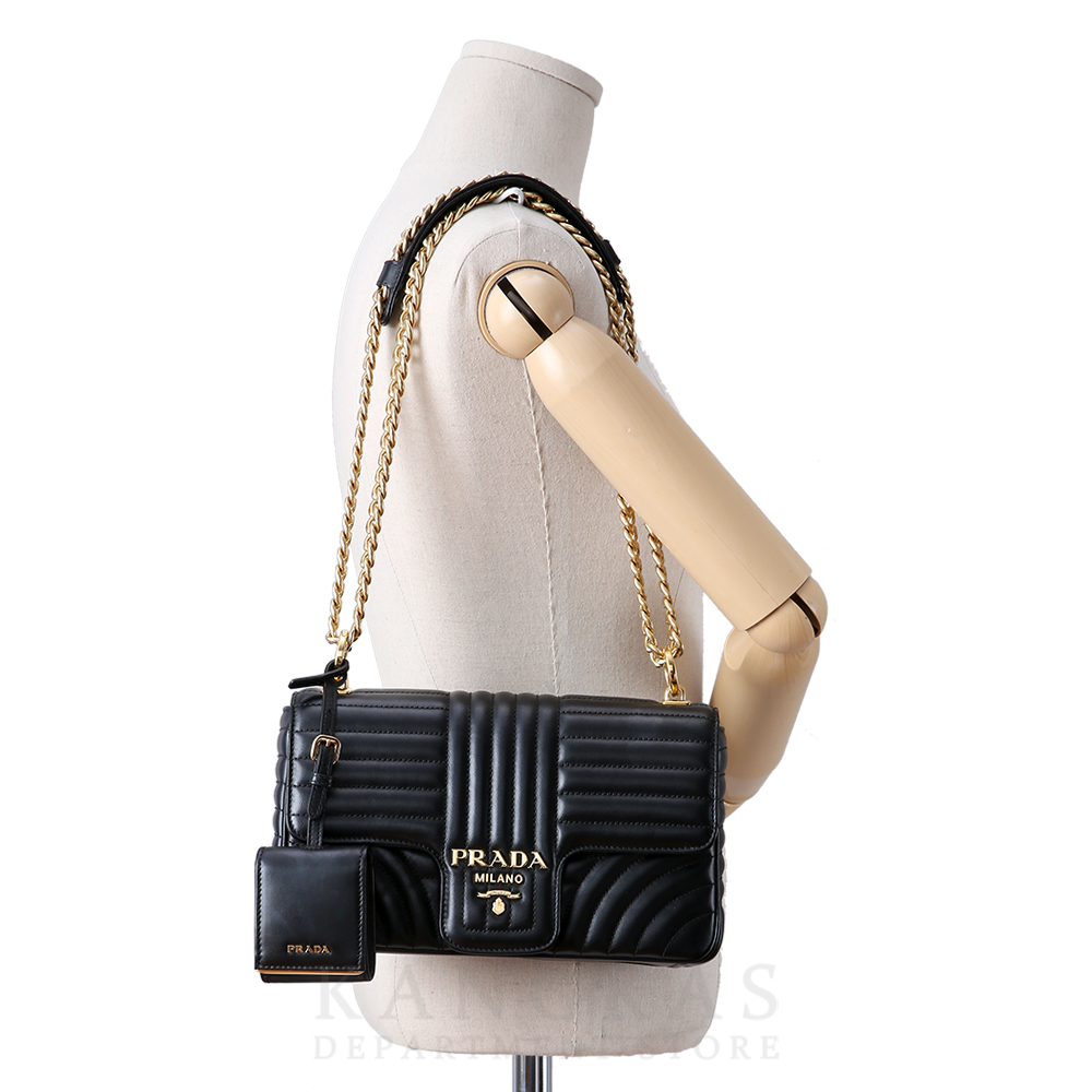 PRADA(USED)프라다 1BD108 다이아그램 체인 숄더백