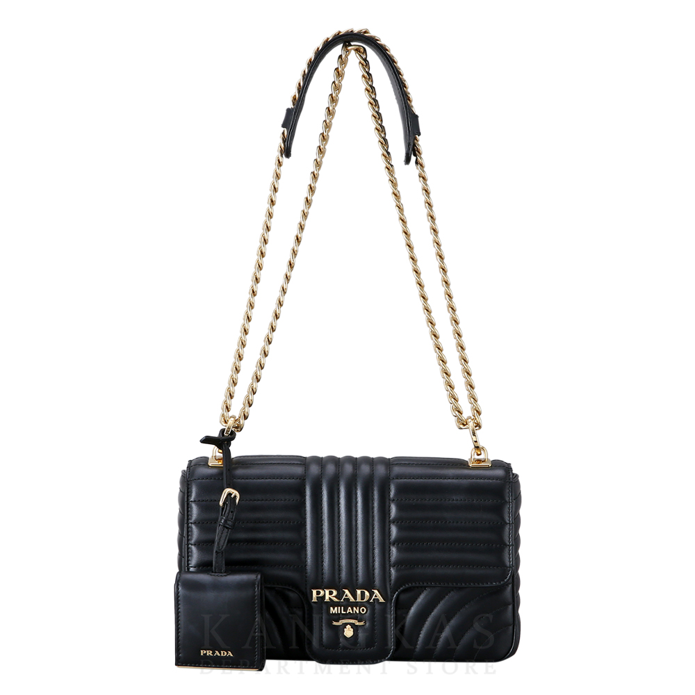 PRADA(USED)프라다 1BD108 다이아그램 체인 숄더백